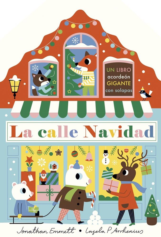La calle Navidad. Libro acordeon (Libros con elementos para jugar)