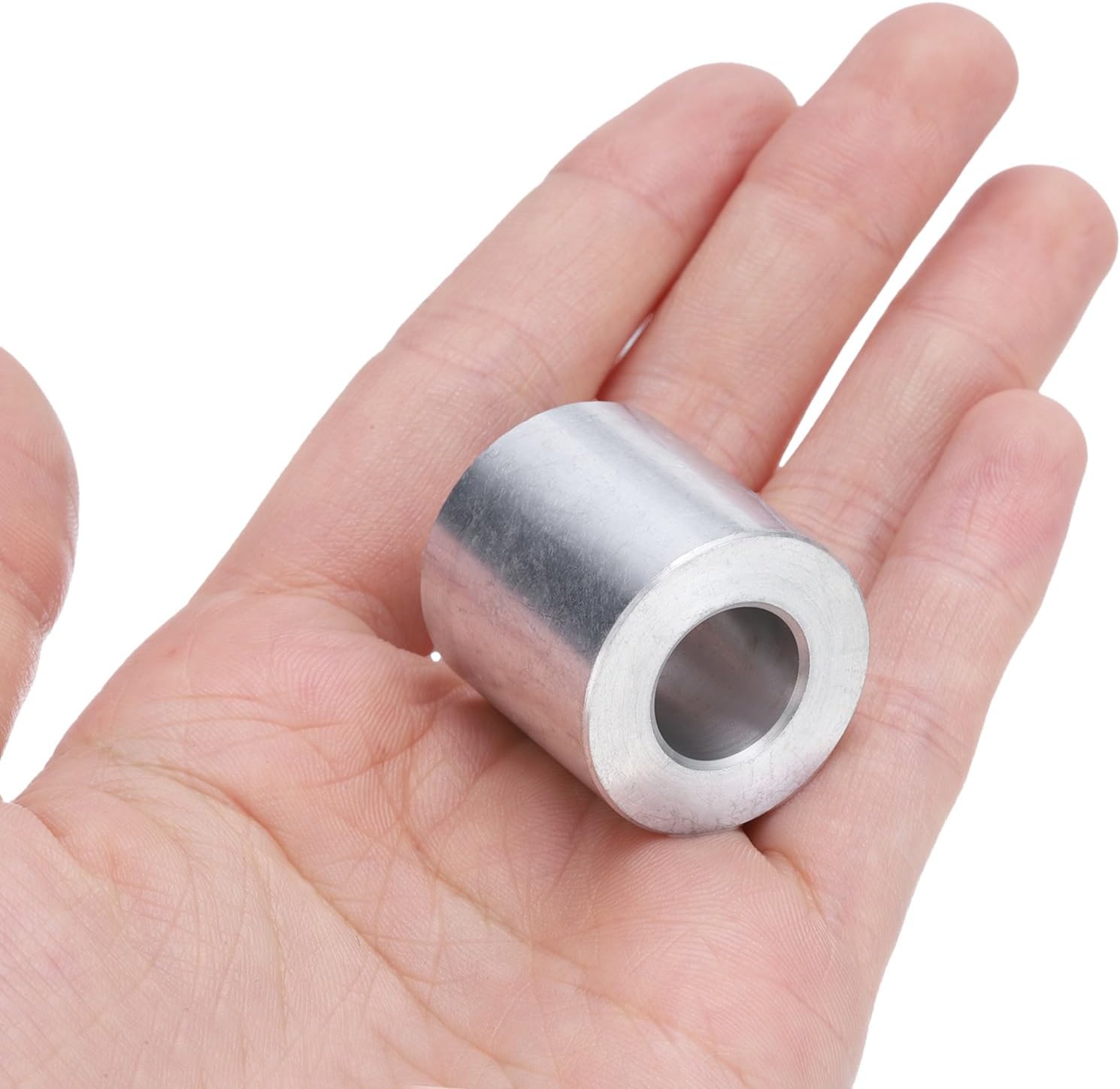 uxcell 4pcs Aluminum Spacer 1/2" Bore x 1" OD x 1" Length Screw Standoff Bushing Plain Finish Round Metal Spacer for 1/2 ID Screws Bolts and Rods (Pack of 2)