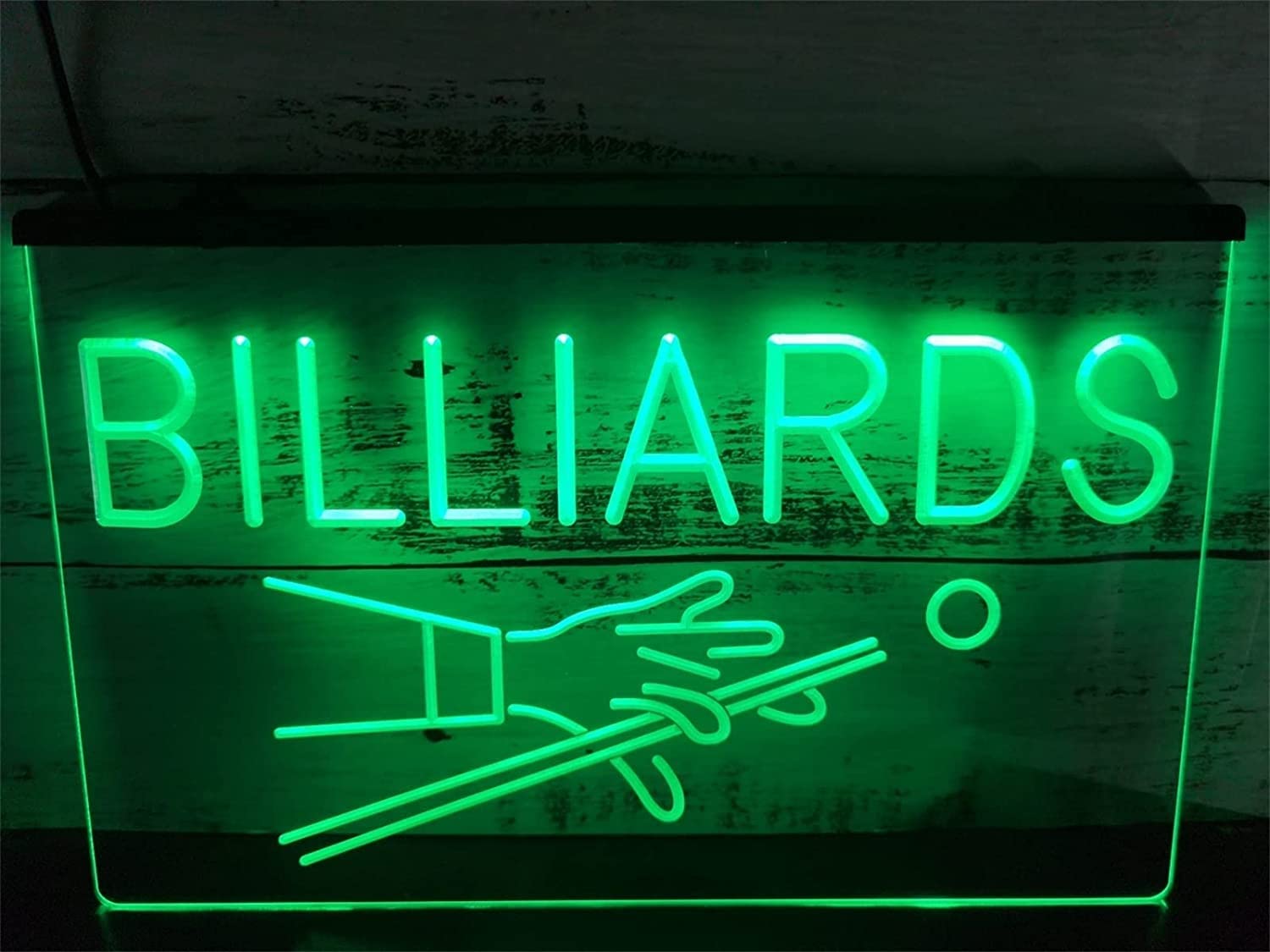 Cartel de neón LED para billar RGB 40x30cm con conexión USB