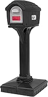 Vista 1 de American Home by Simplay3 Dig-Free Easy Up Home Mailbox and Post Combination in Black Above Ground Mailbox Negro