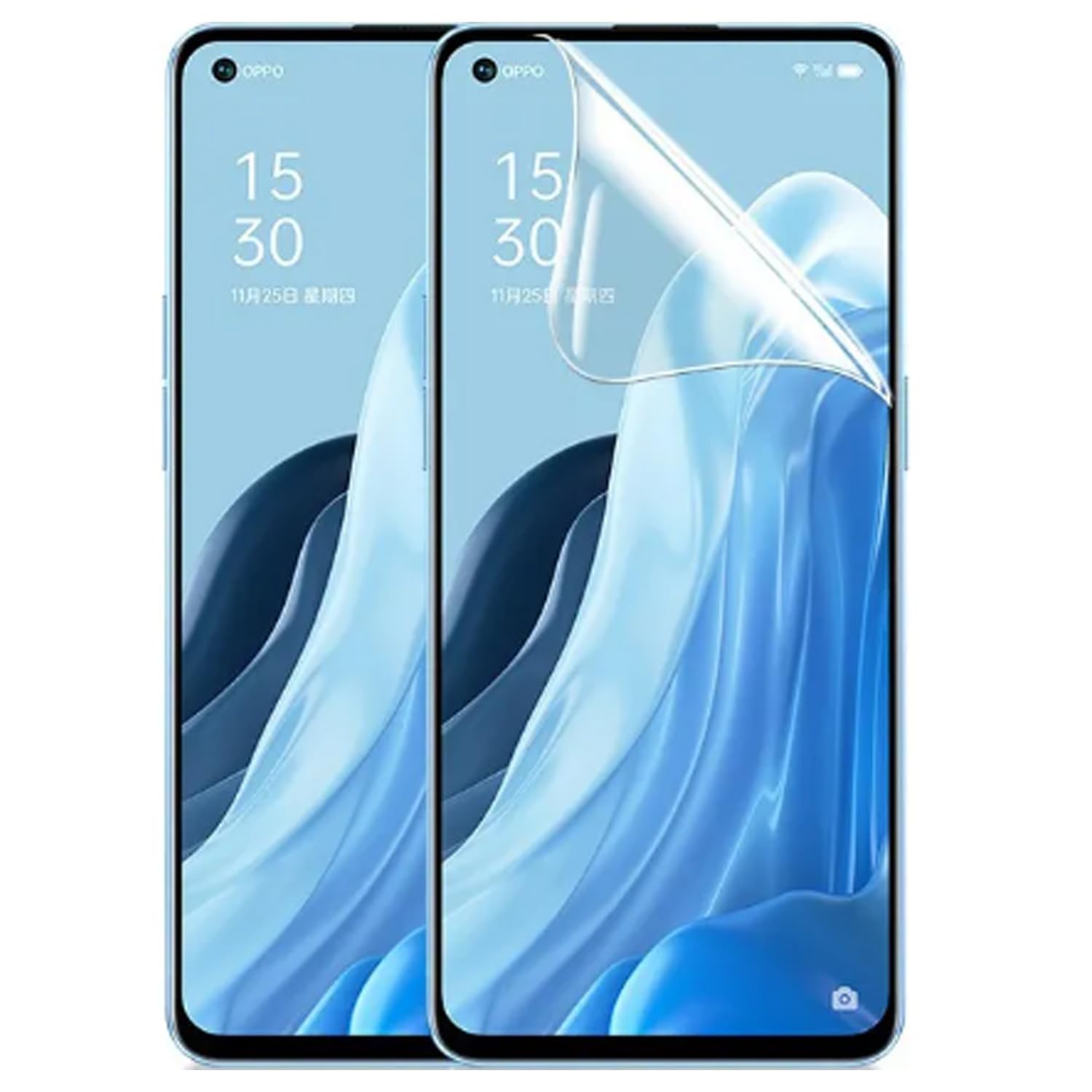 TMahhbid 2 Pezzi Pellicola Idrogel Protettiva per Oppo Find X5 Lite (6.43 Pollici), [Film flessibile] Morbida TPU Protezioni Schermo [Trasparente HD