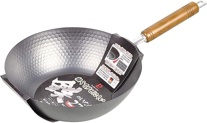 JapanBargain Wok de Hierro Antiadherente 27cm - Hecho en Japón miniatura 2