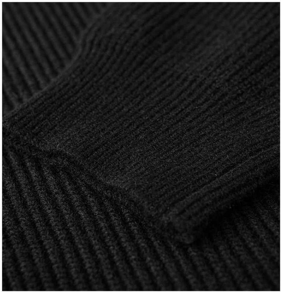 Men's Hooded Zippered Sweater Fall Winter Loose Knit Cardigan