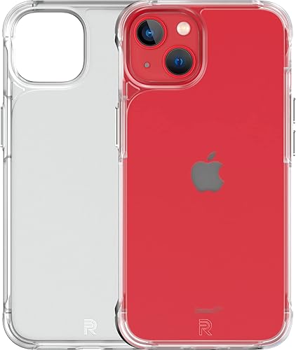 Miniatura 5 de REBEL Funda transparente para iPhone 13 Serie esmerilada Gen-3 Textura mate translúcida, antiarañazos, protección a prueba de golpes, botones de