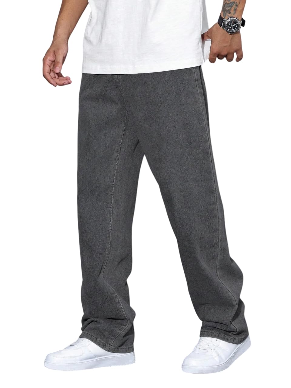 xee Men's Denim Cotton Oversized Loose Baggy Fit Jeans Pants for Men-picture-0