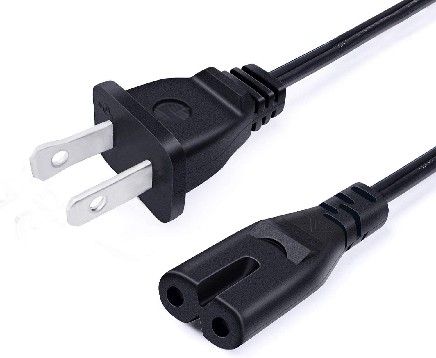 Power Cord Replacement for Echo Studio High-Fidelity Smart Speaker,Klipsch SW-350 SW-450 Powered Subwoofer R10B SB3 SB-1 SB1BK Subwoofer Power Cord IEC C7 2 Prong 8ft AC Cable