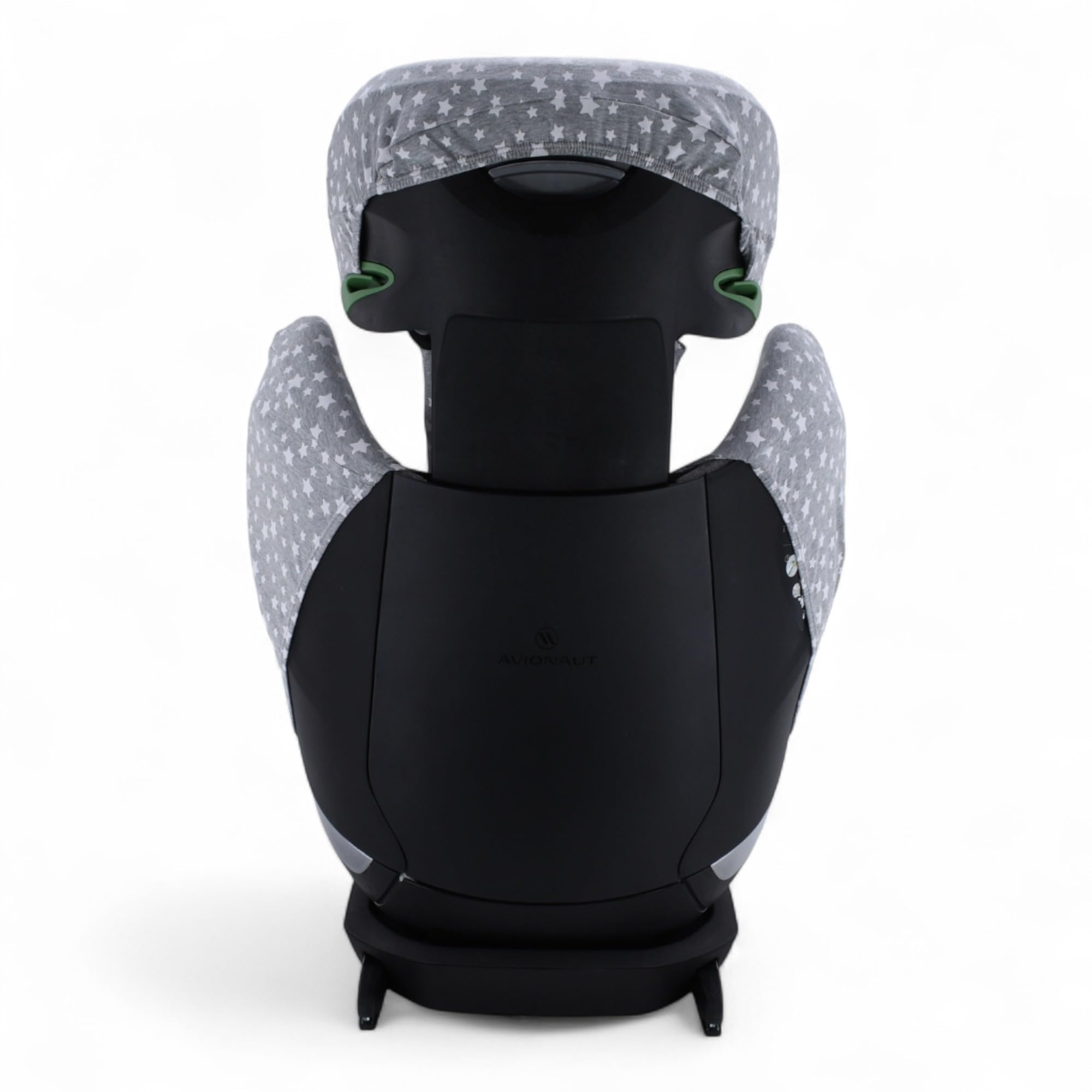 JYOKO Fodera in cotone biologico per seggiolino auto compatibile con Avionaut MAX Space - Traspirante, morbido e lavabile - Protezione e comfort per bambino (stampa White Star)