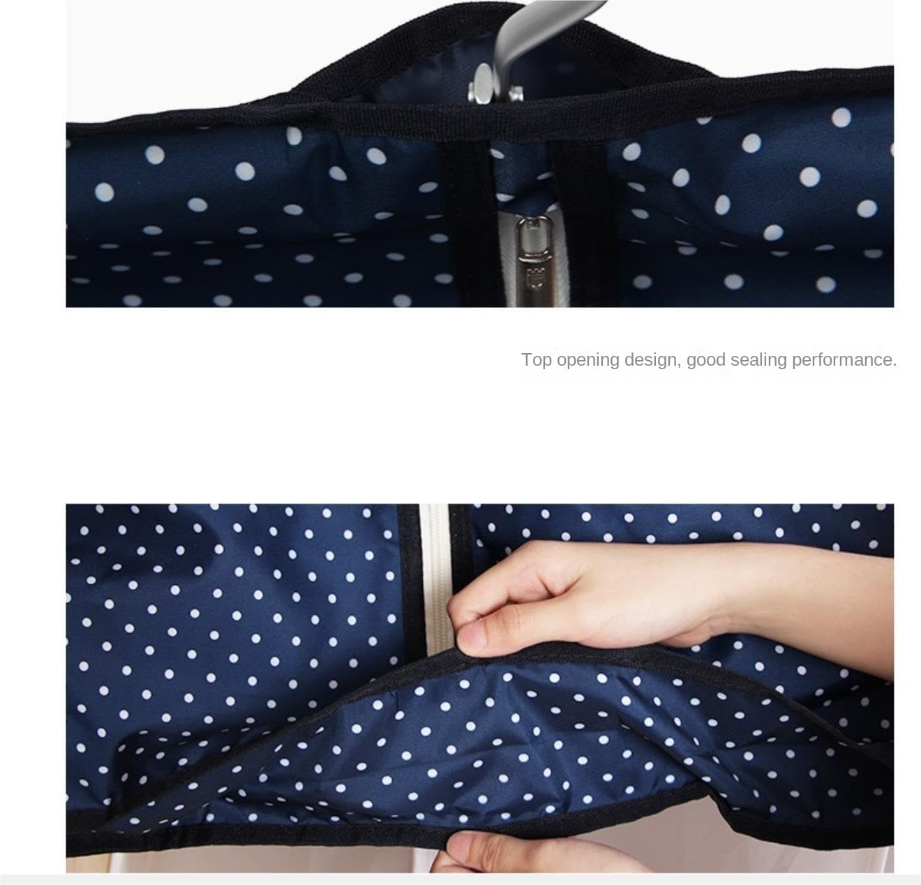 Portatrajes Funda Traje 40" Portatrajes para Colgar La Ropa Bolsos del Traje del Poliéster para El Almacenamiento Y El Viaje del Armario Funda Ropa Portatrajes Viaje(A)
