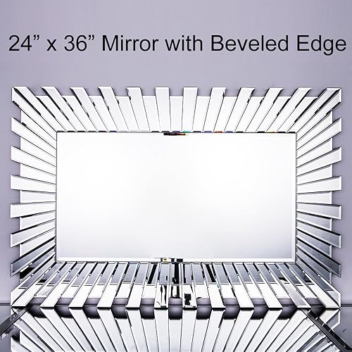 Miniatura 7 de Decoración de espejo de pared y decoración de metal dorado con hojas