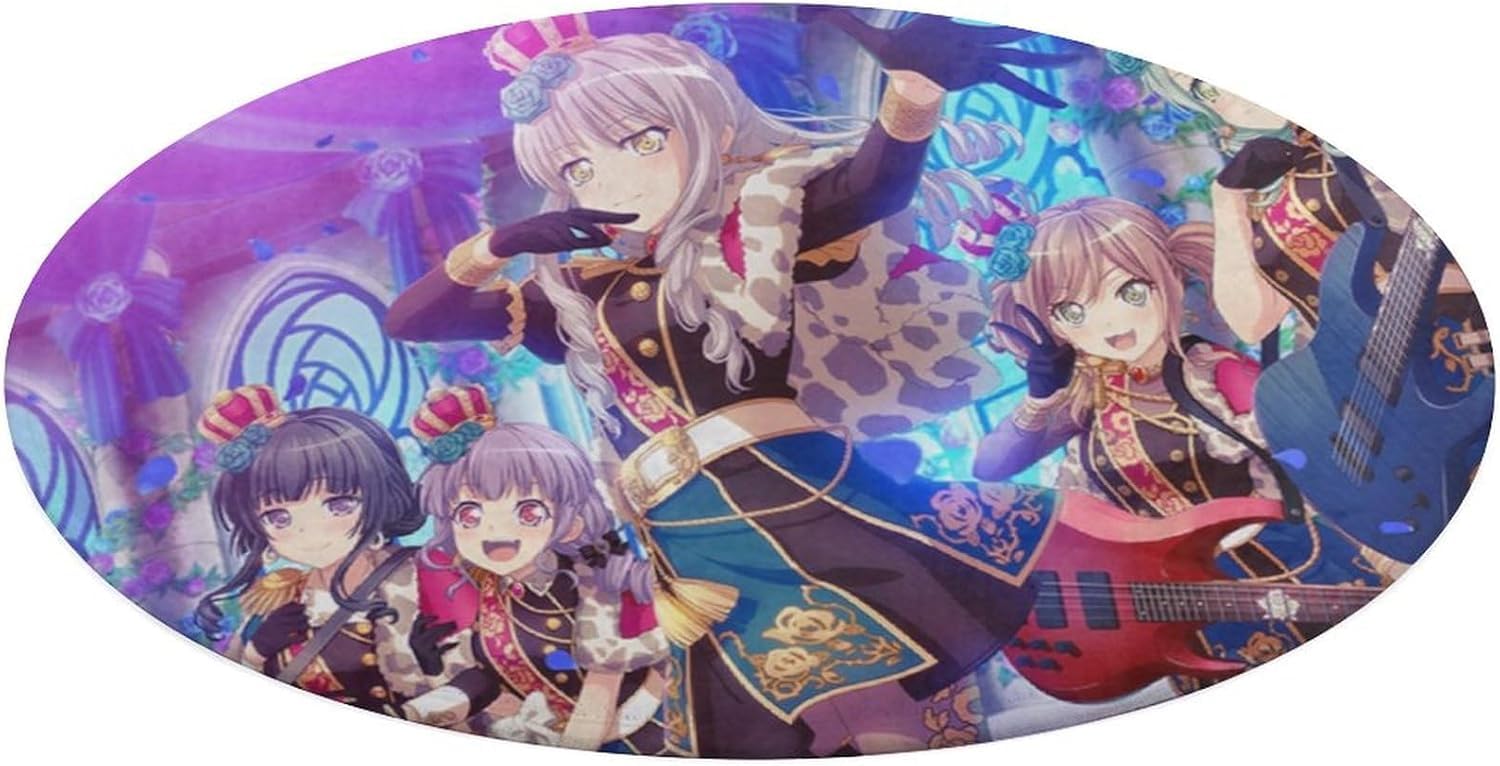 バンドリ!ロゼリア 湊友希那 氷川紗夜 今井リサ 宇田川あこ 白金燐子 マウスパッド 滑り止めゴム底 防水 耐久性 円型 アニメ キャラクター グッズ 丸形 かわいい おしゃれ マウス用パッド ズ オフィス 多機能 プレゼント 贈り物