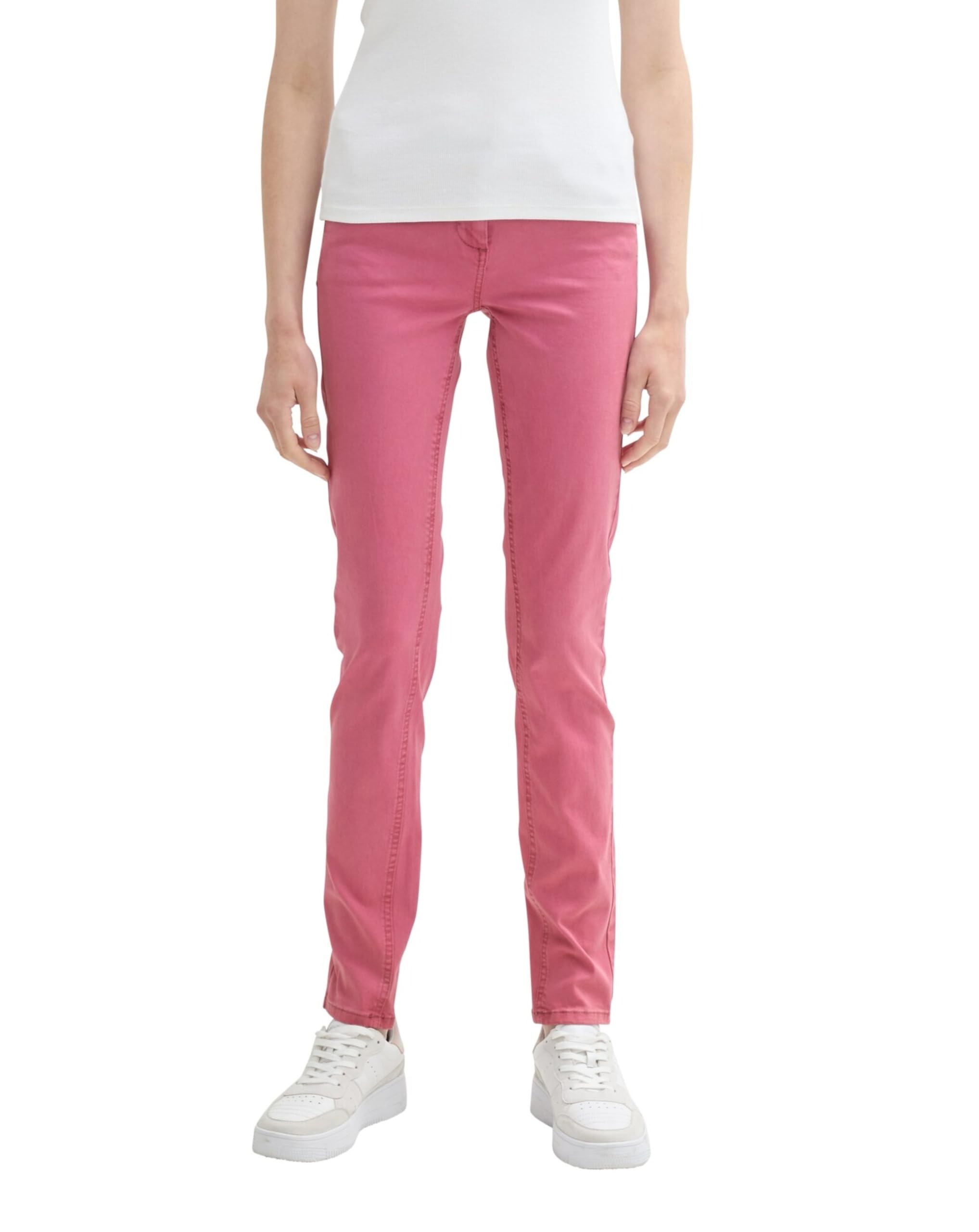 TOM TAILOR Women's 1042940 Alexa Slim Pants, 16348-Pink Velvet, 38W x 32L