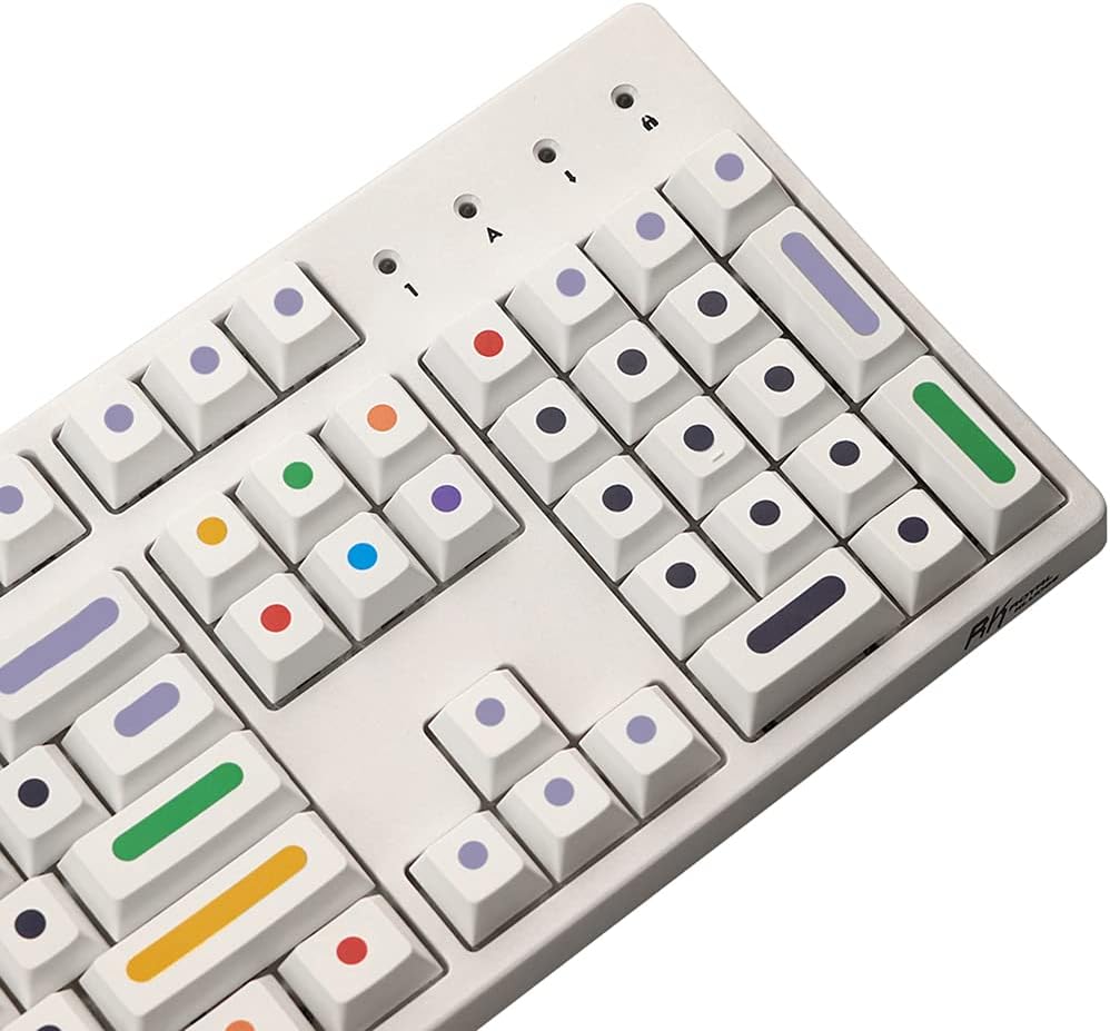 128 Keys PBT Thicken Keycap Mechanical Keyboard Installation Keycap Set Dyeing Sublimation Cap Original Height Profile PBT Caps