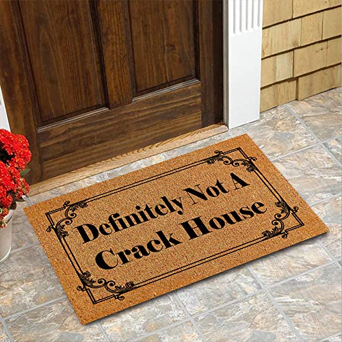 Coir Doormat 23.6 X 15.7 Inch Funny Front Porch Decor Welcome Doormat For The Entrance Way Personalized Rugs With Heavy-Duty Pvc Backing Non Slip Rugs #TOP1