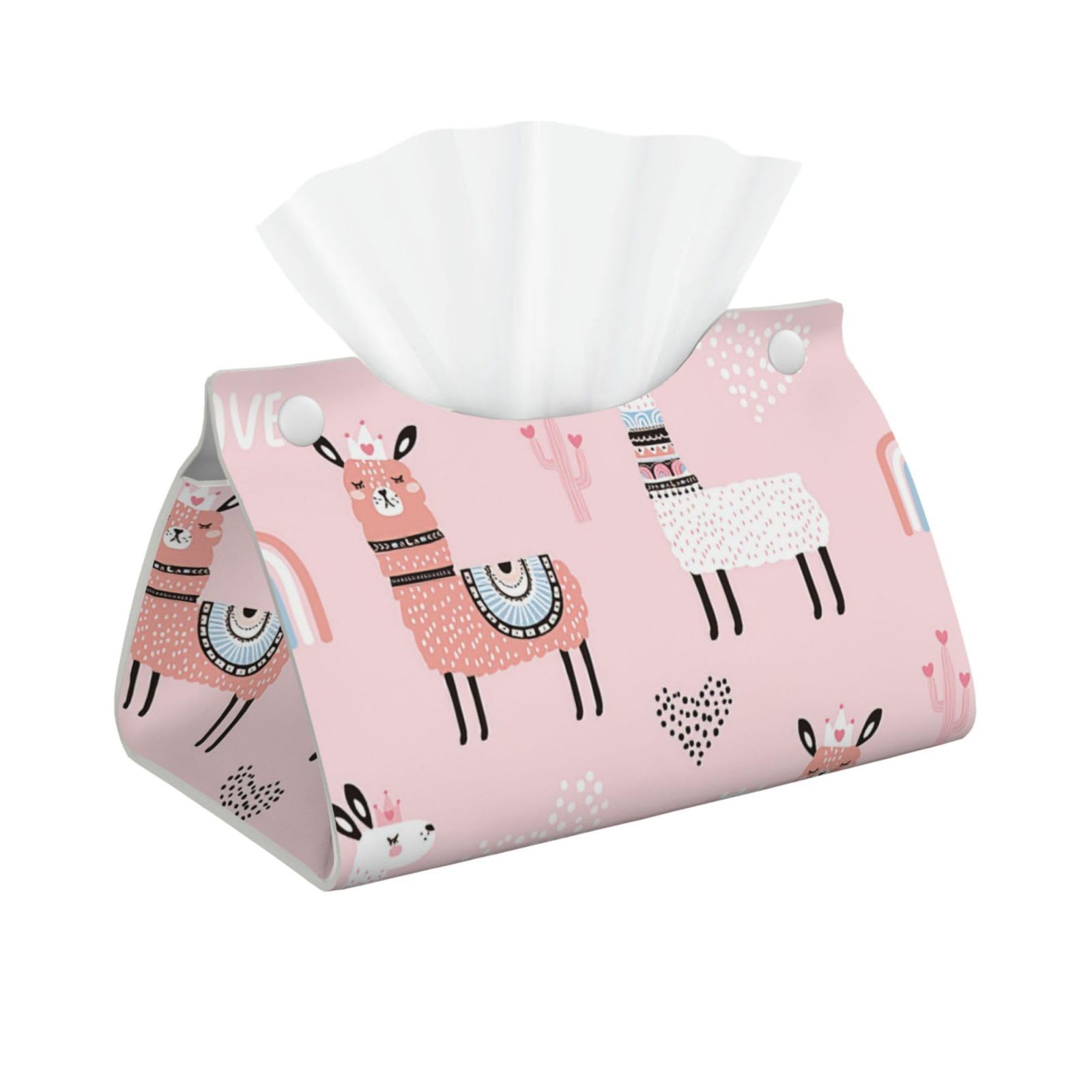 Llama. Print Long Tissue Box Cover Tissue Dispenser Box For Living Room, Office, Car, Bathroom