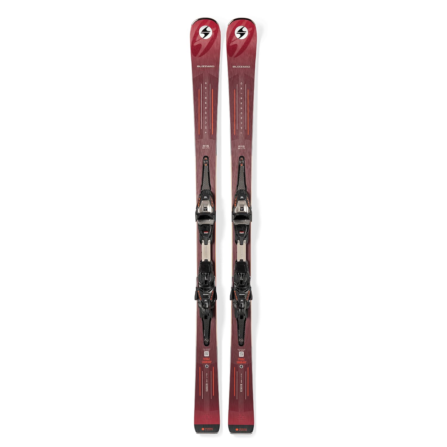 Blizzard - Pack De Skis Thunderbird R15-82ltd + Fixations Comp12 Rouge Homme - Homme - Taille 170 - Rouge