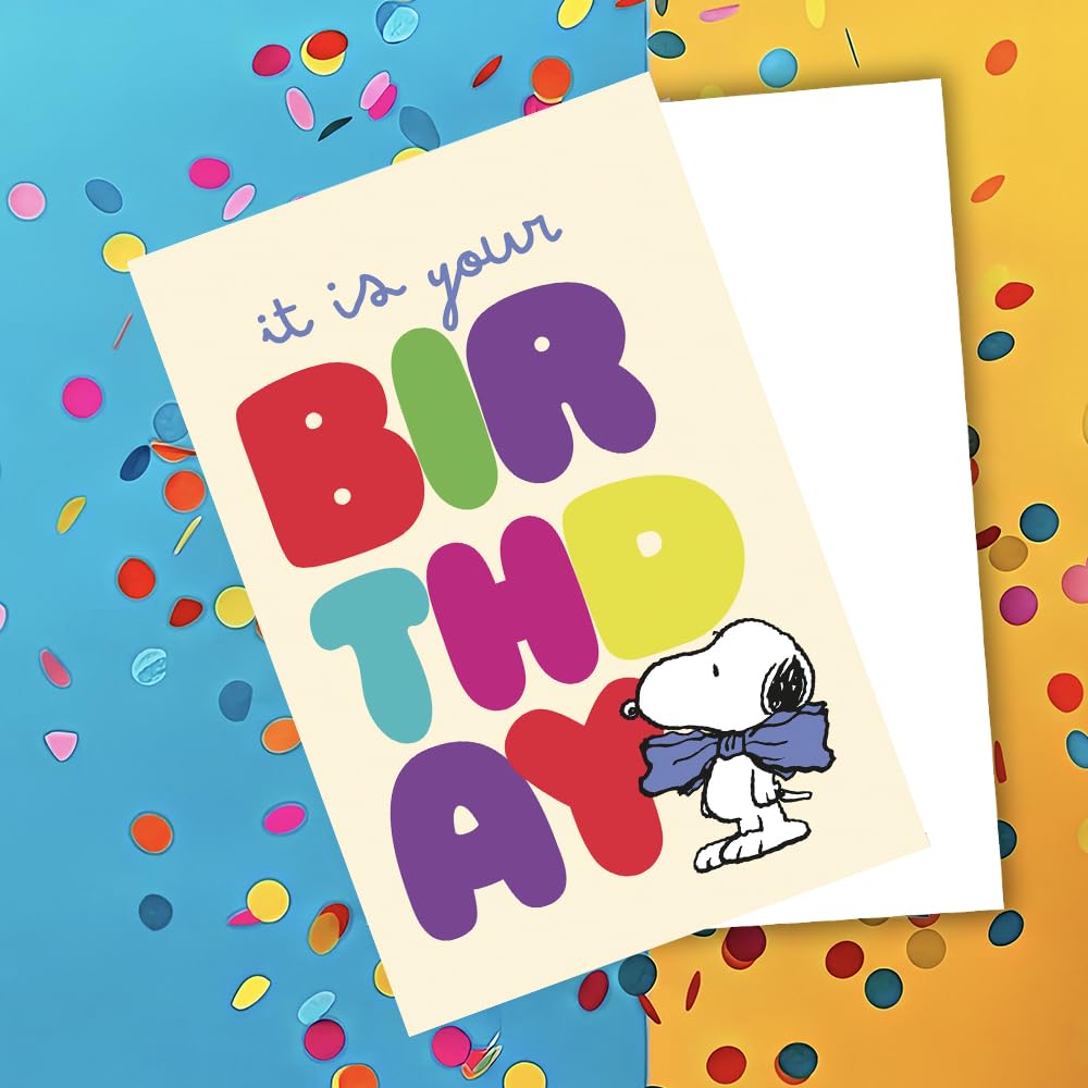 Braun & Company Snoopy Peanuts Woodstock Greeting Card - Original Licensed Design | 11.5 x 17 cm with Matching Envelope | Pack of 6 (5000-26002) - Image 2
