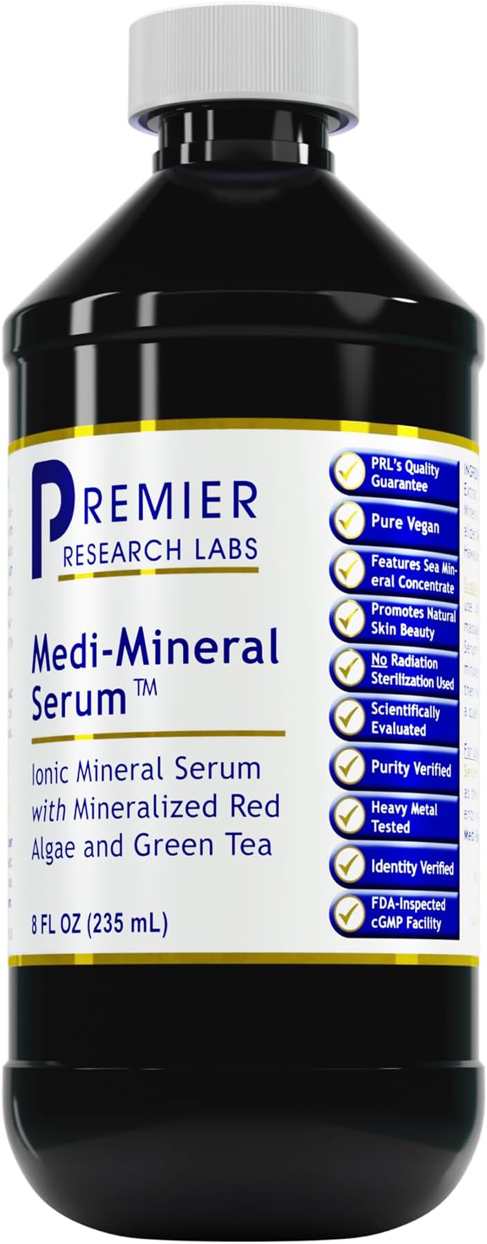 Premier Research Labs Medi-Mineral Serum - Supports Natural Skin Beauty & Facial Clarity* - Infused with Red Marine Algae, Green Tea Extract & Sea Salt - 8 fl oz