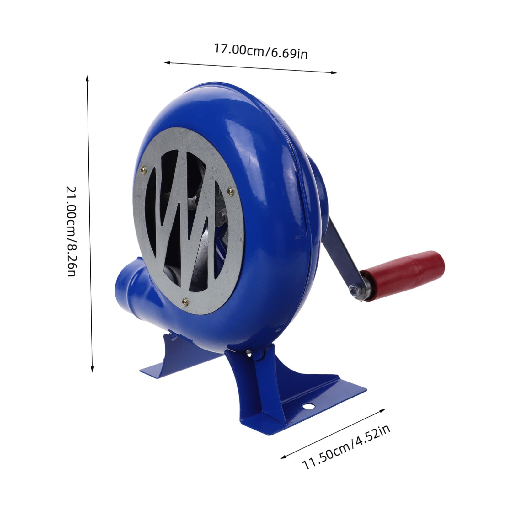 Soffiatore Manuale Portatile Per Barbecue e Campeggio Ventilatore Manovella Per Accendere Fuochi e Facile Da Usare e Pratico Per Outdoor