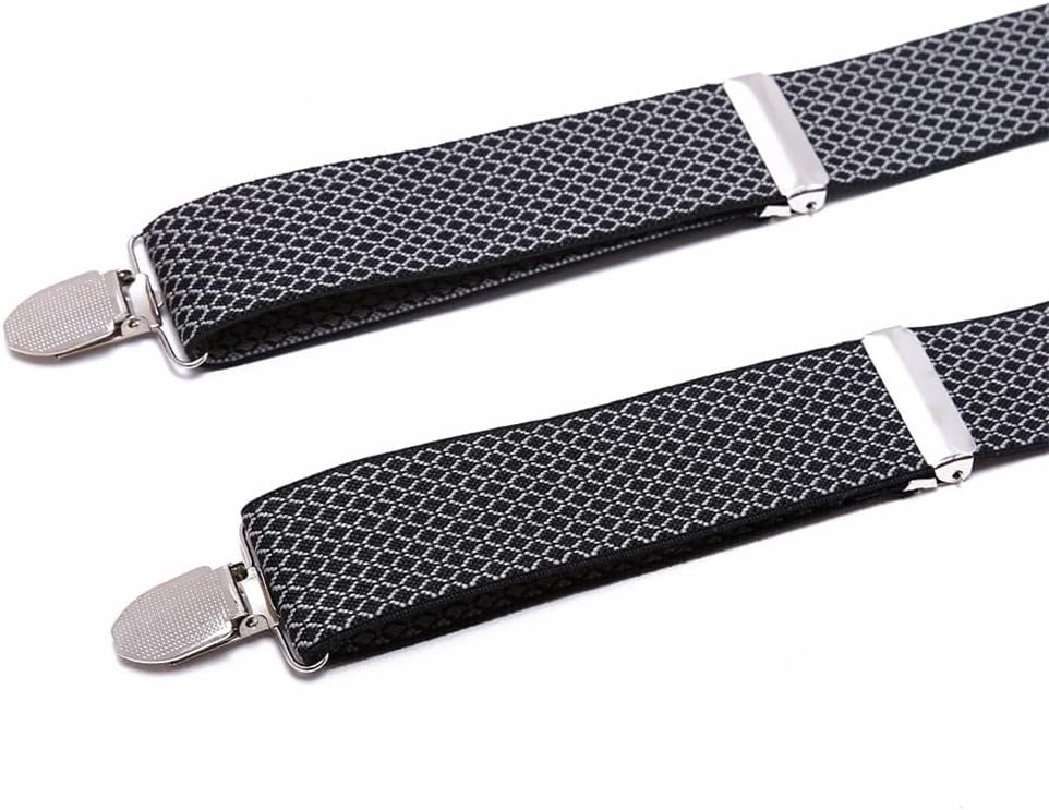 Leather Accessories Strong Three Clips Casual Men's Strap Trousers Elastic Sling