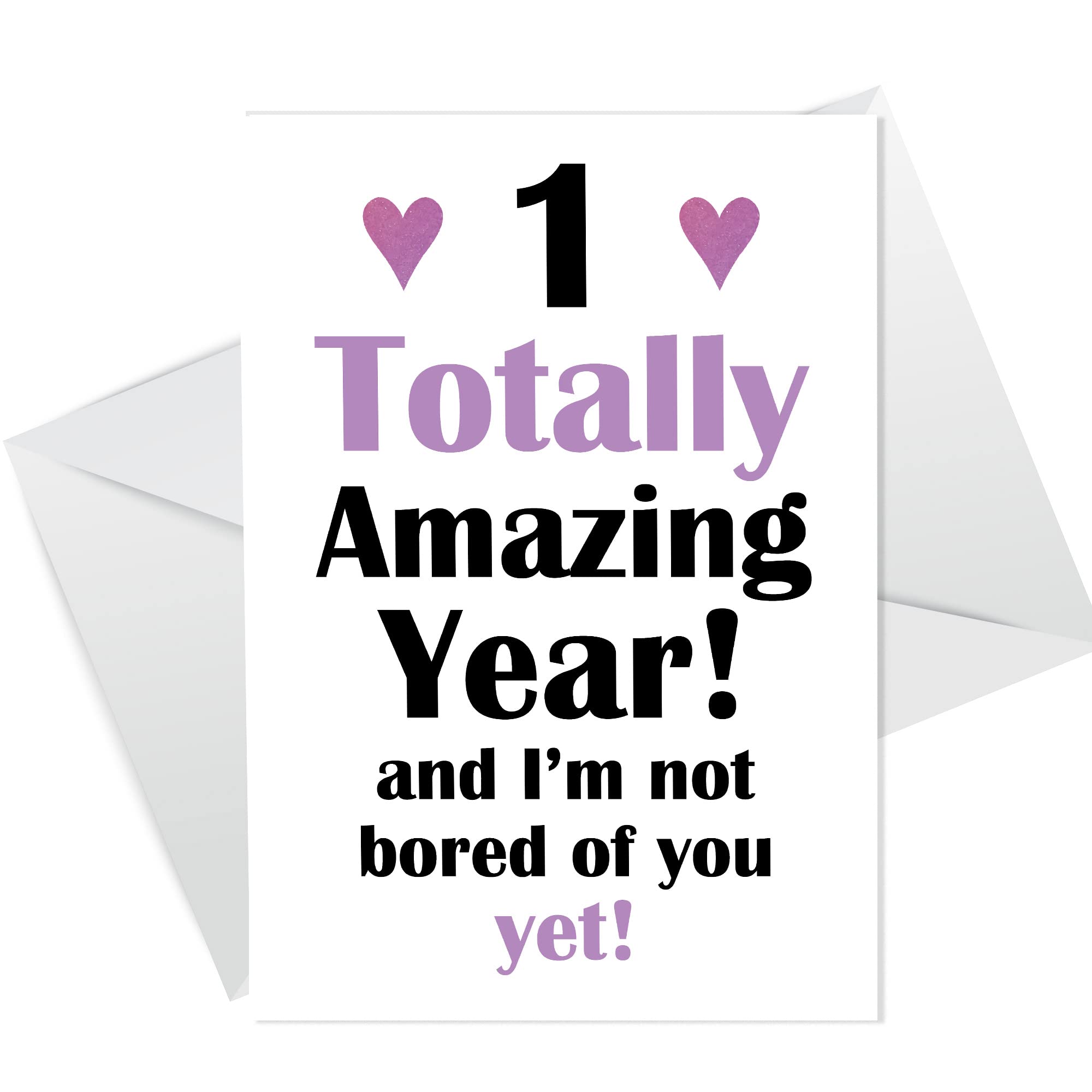 RED OCEAN Funny Anniversary Card Husband Wife Partner Boyfriend Girlfriend Anniversary Card For Him Her