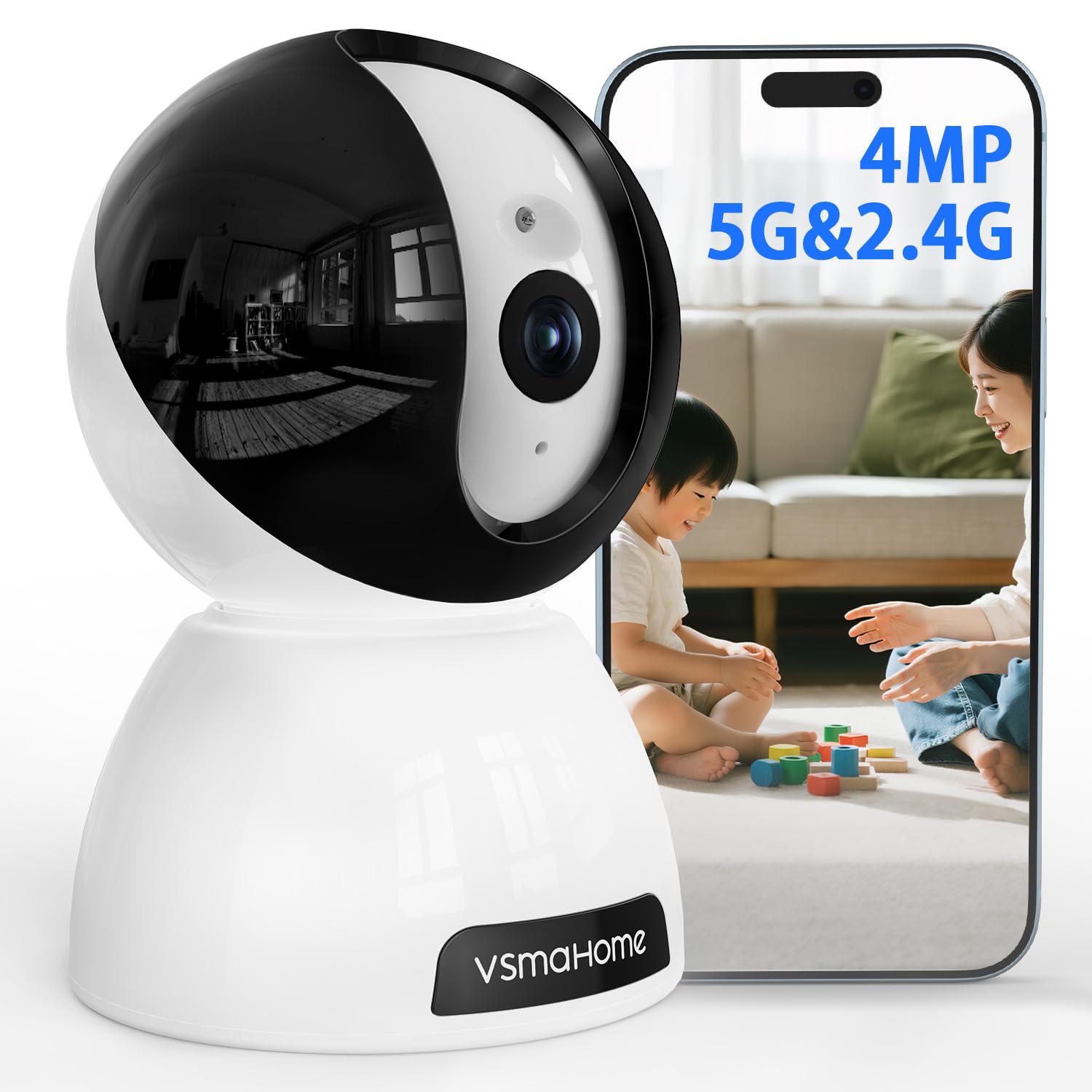 Amazon.co.jp: 【400万画素・5G & 2.4GHz Wi-Fi対応・360°自動追尾