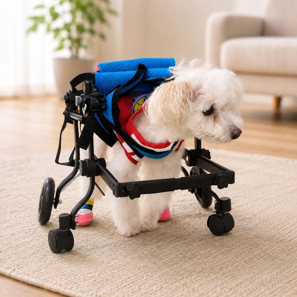 Amazon.co.jp: MIKEART 犬用車椅子 歩行器 車いす 4輪 歩行補助 ペット
