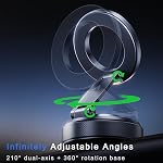 2026 Upgraded Magnetic Car Phone Holder Mount, [98+LBS Suction & 3200gf Magnetic] Vacuum Suction Cup Phone Holder, 360° Rotation Shower & Wall Mount Car Accessories for iPhone 17 Pro Max