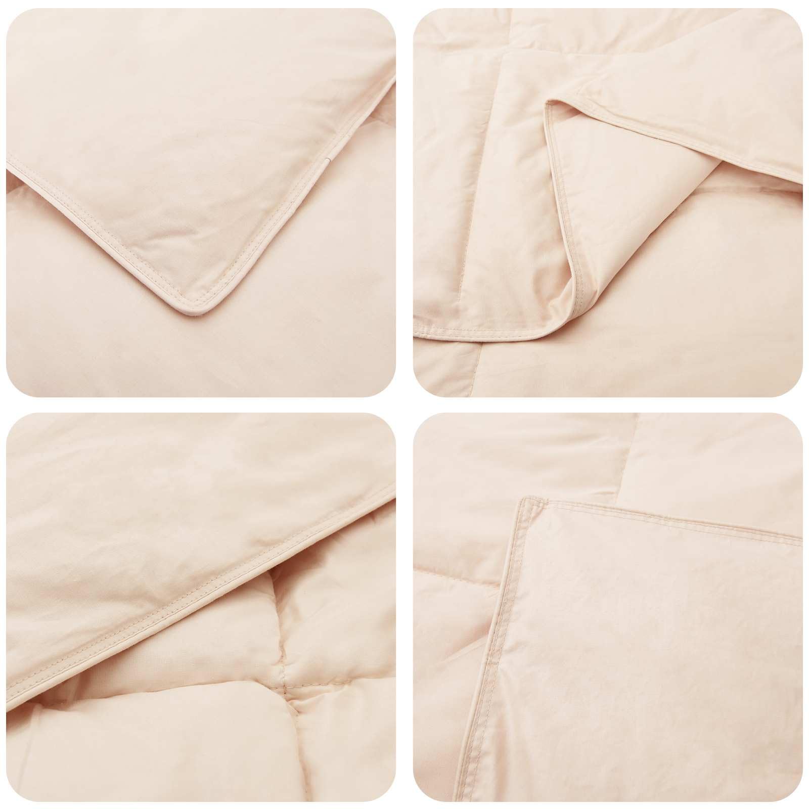 vidaXL Sommerdecke Beige 135 x 200 cm 100% natürlicher Kapok