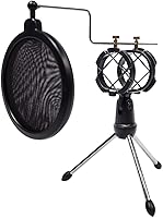 Vista 4 de Rockville Paquete de transmisión de podcasts de PC con micrófono+soporte+auriculares