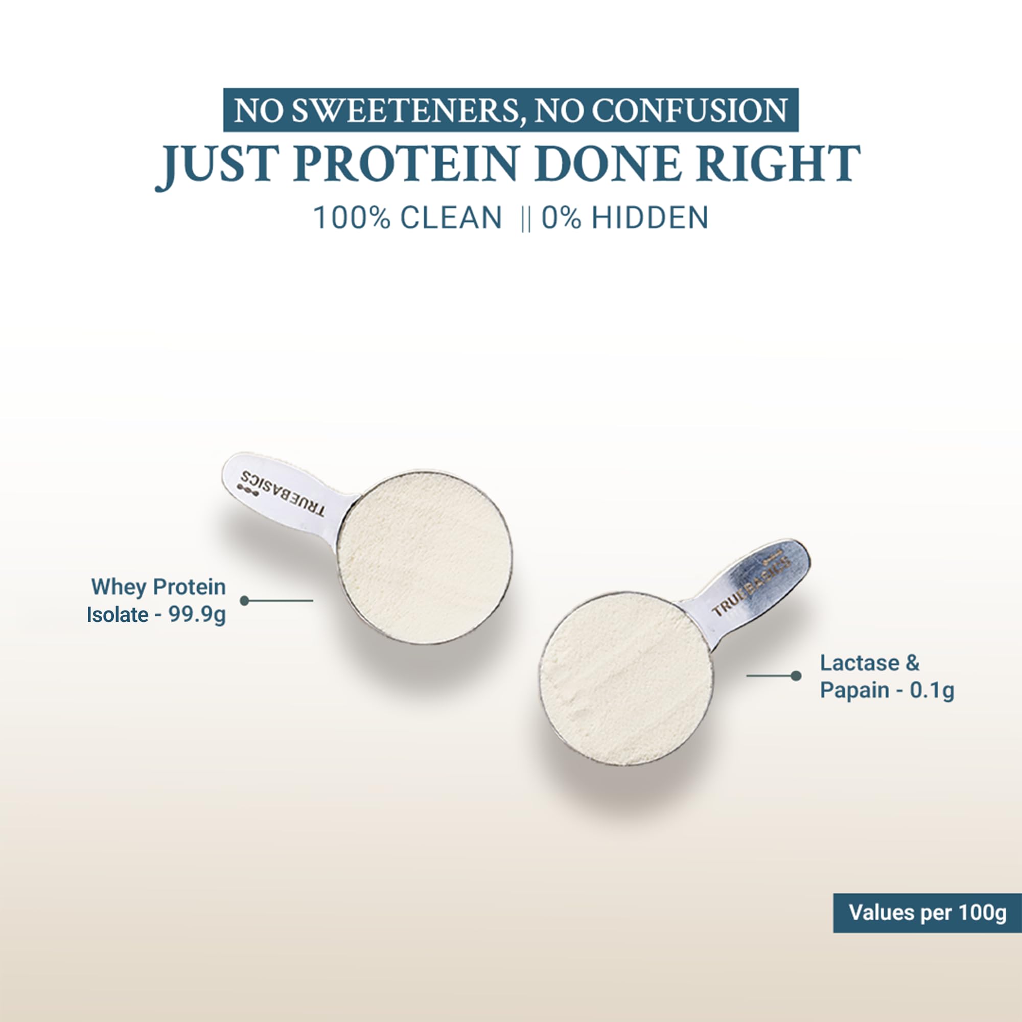 TrueBasics Clean Whey 100% Protein Isolate Powder, Vanilla, 1kg — Amazon image 5