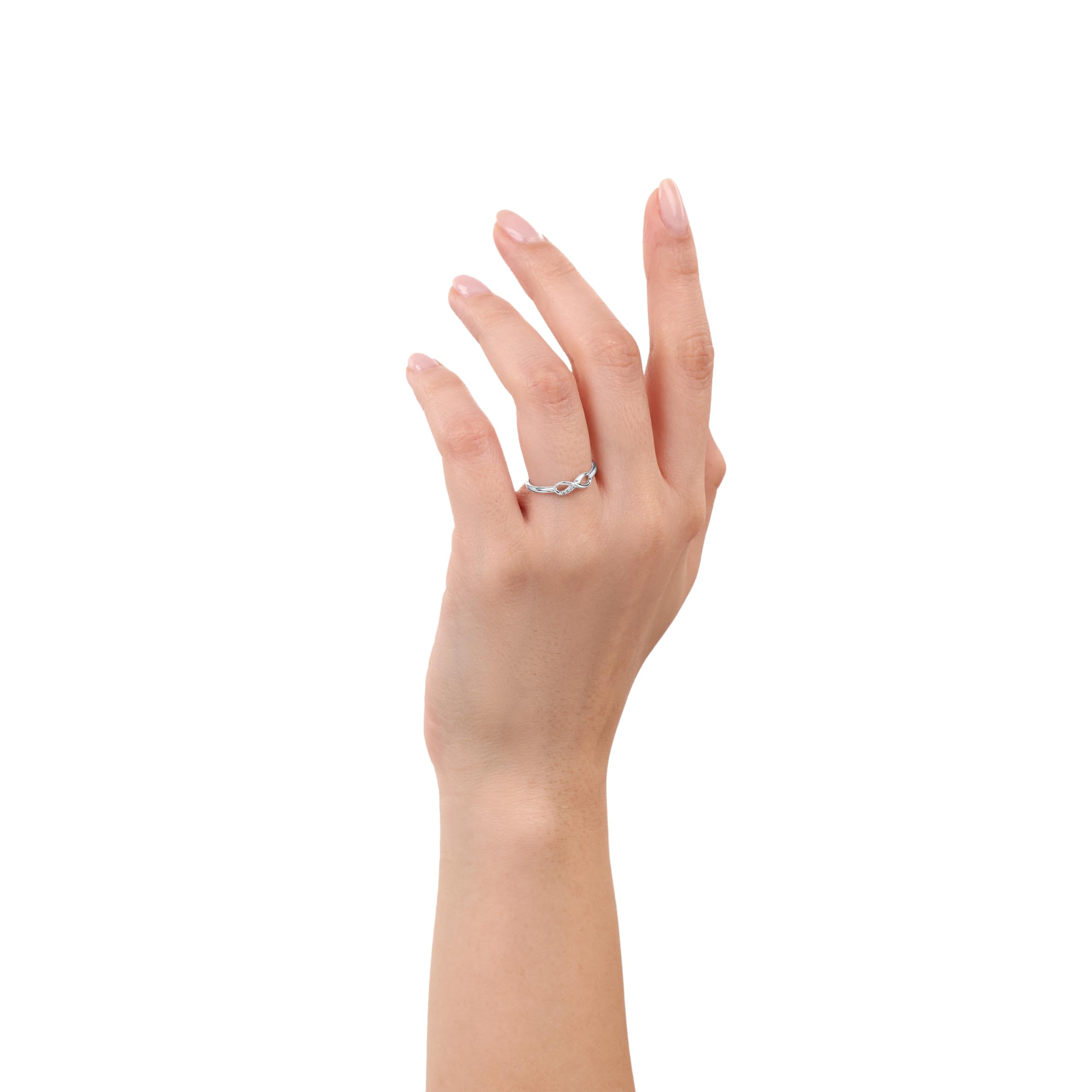 s.Oliver Ring 925 Sterling Silber Damen Ringe, mit Zirkonia synth., Infinity, Kommt in Schmuck Geschenk Box