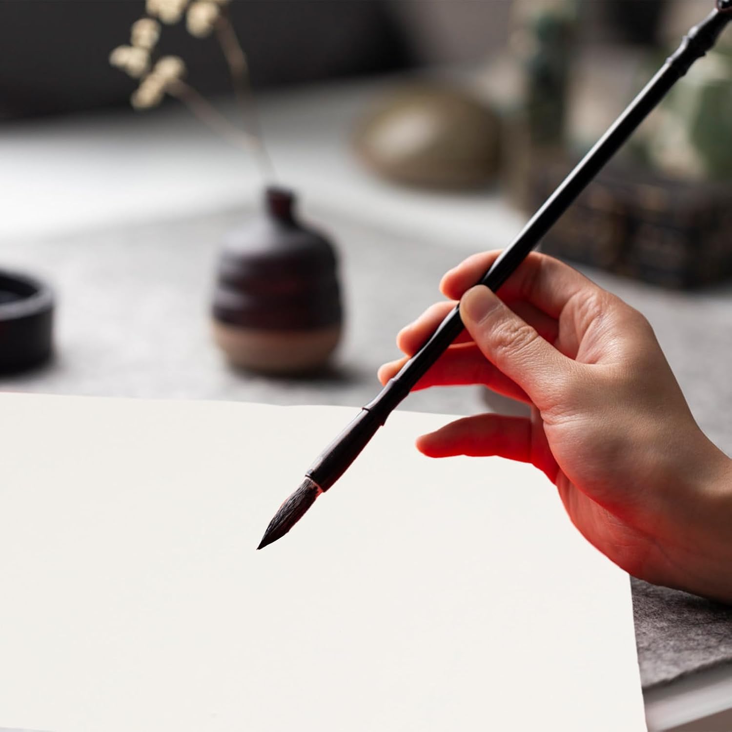 100Pcs Multi-function Xuan Calligraphy Practice Papers White Painting for Chinese Brush Writing Sumi Ink Drawing Art Supplies