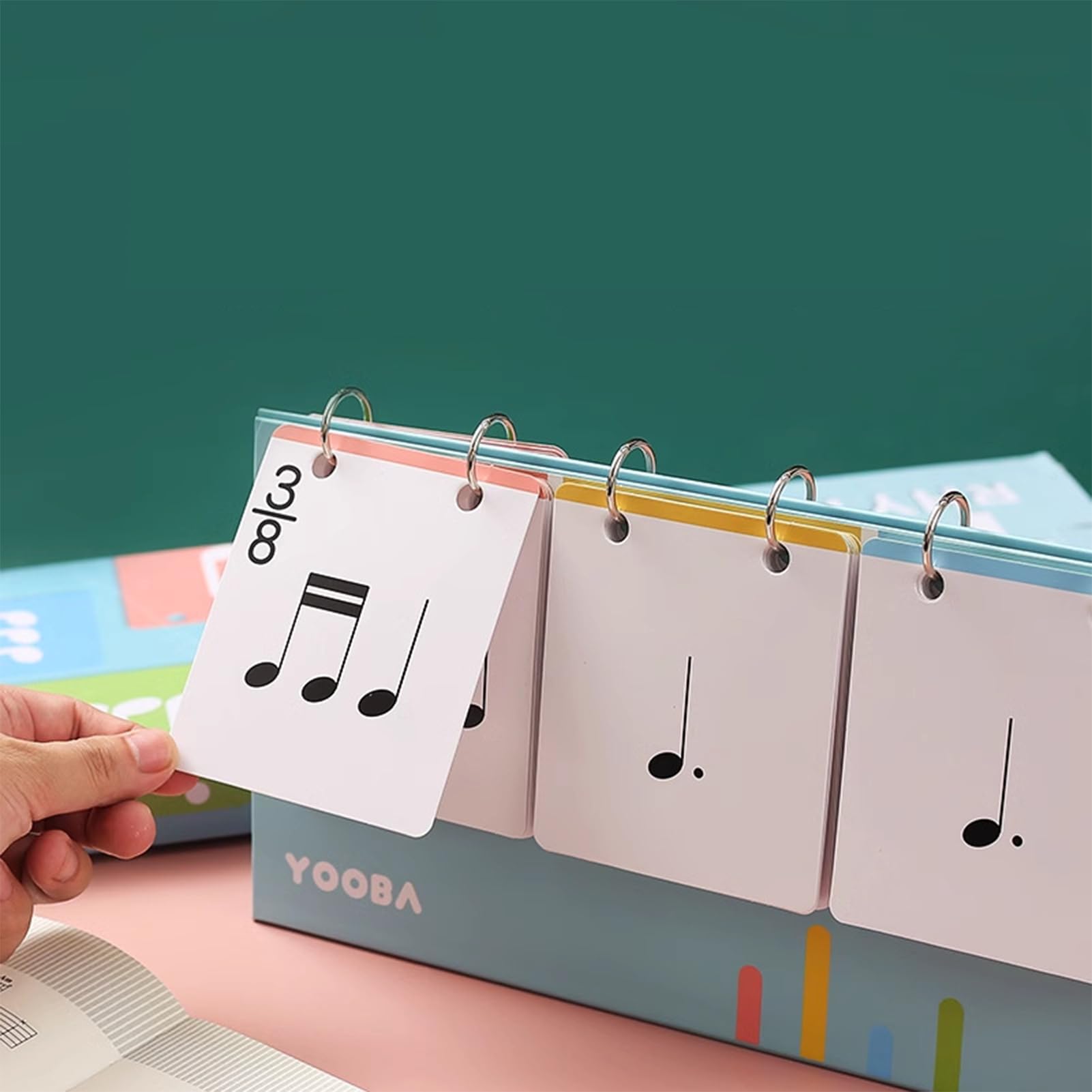 Tarjetas De Entrenamiento De Ritmo De Piano Para Educación Musical Temprana, Tarjetas Flash Para Mejorar La Coordinación De La Comprensión Del Tiempo | Materiales Didácticos Para Educadores Musicales,