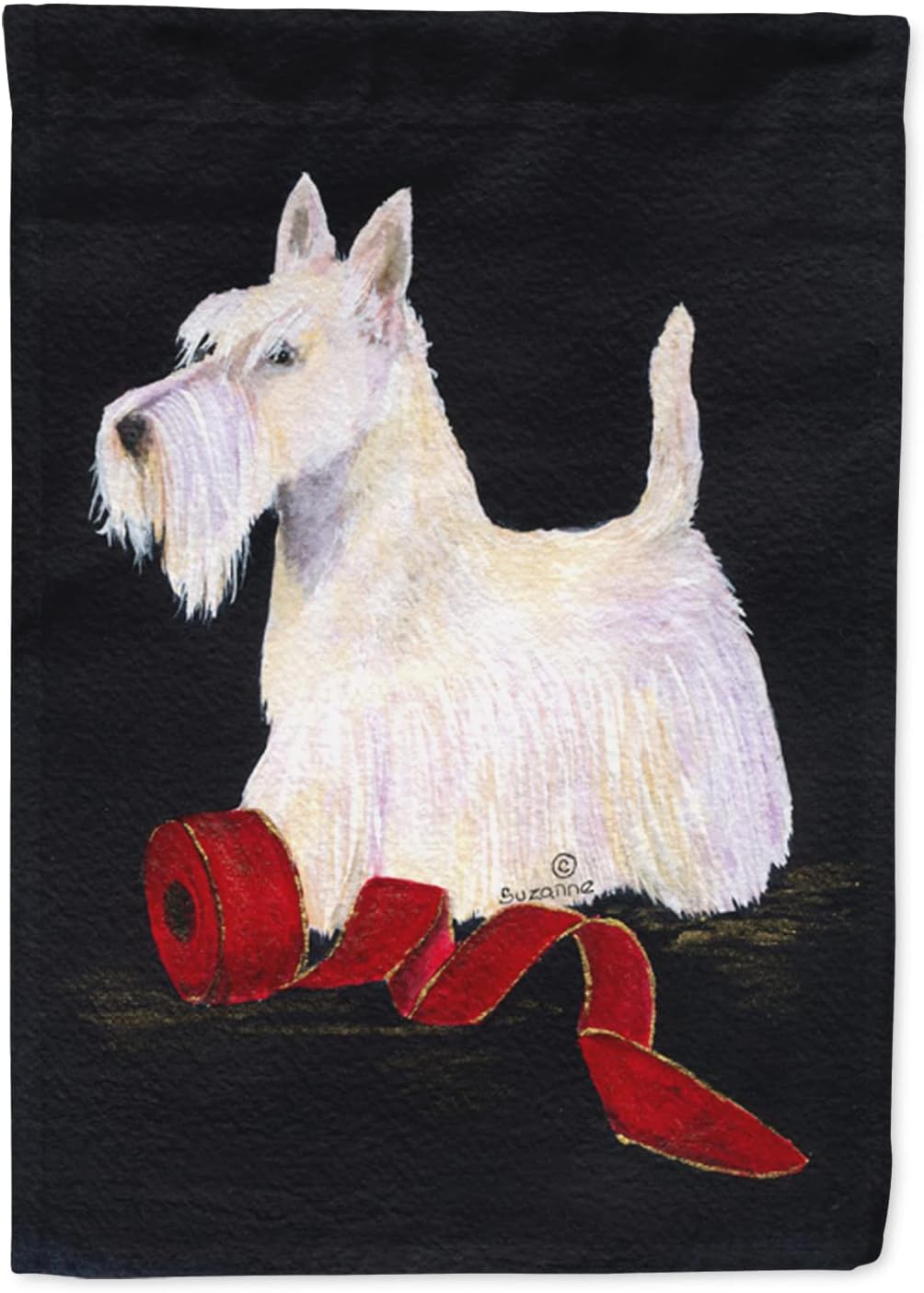 Caroline's Treasures SS8553CHF Scottish Terrier Flag Canvas, Large, Multicolor
