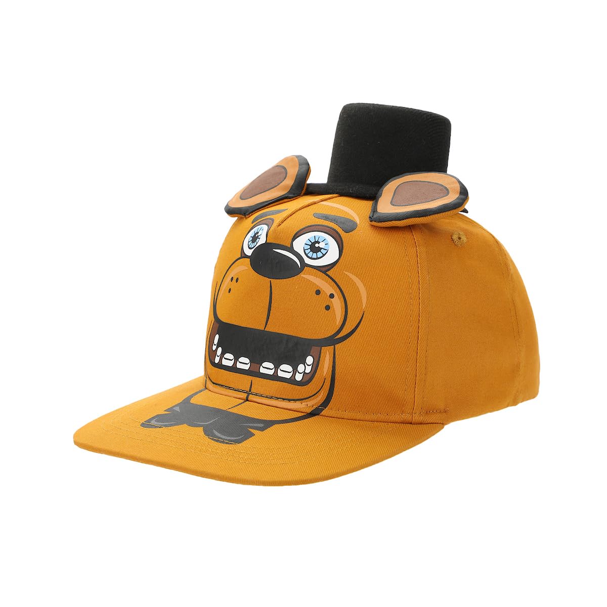 Bioworld Five Nights at Freddy's Bug Face Freddy Youth Brown Snapback Hat, Five Nights at Freddy’s Bug Face, One Size