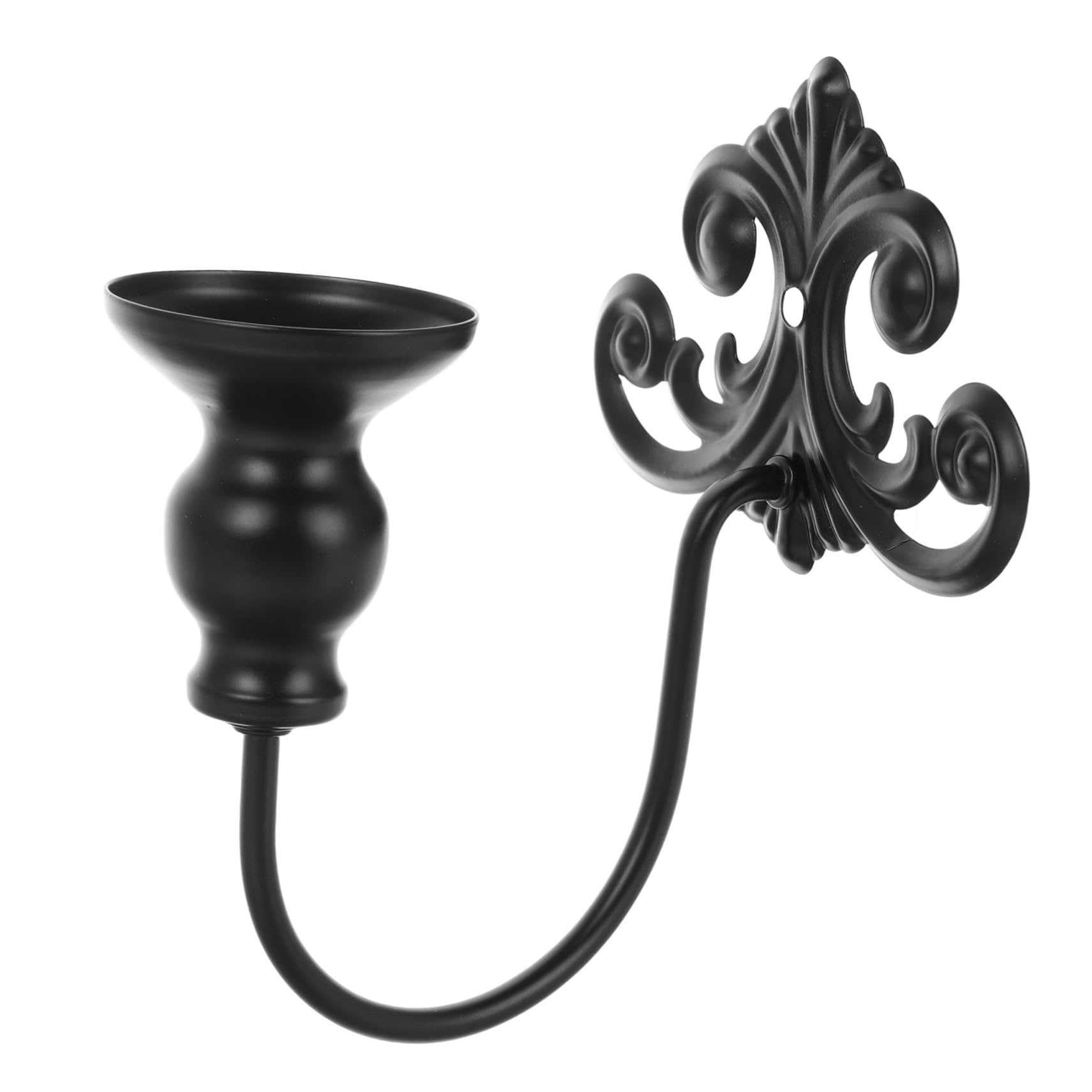 STOBAZA Wall Candle Sconces Elegant Metal Candle Holder for Living Room Dining Room Installation Stylish Design Vintage Wall Decor Finish