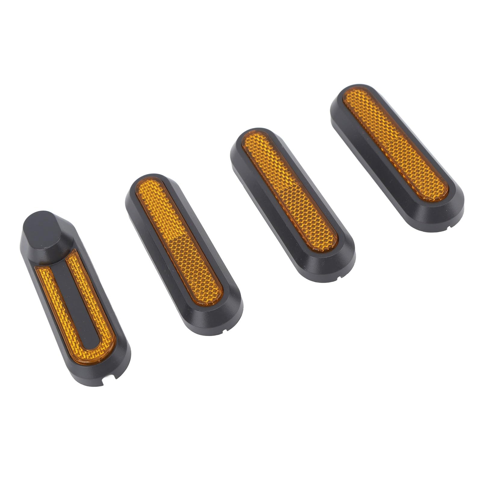 Lot de 4 bandes réfléchissantes pour trottinette électrique Xiao-mi M365 Pro Pro2 1S - Housse décorative gauche et droite avec vis de bande réfléchissante (gris + rouge