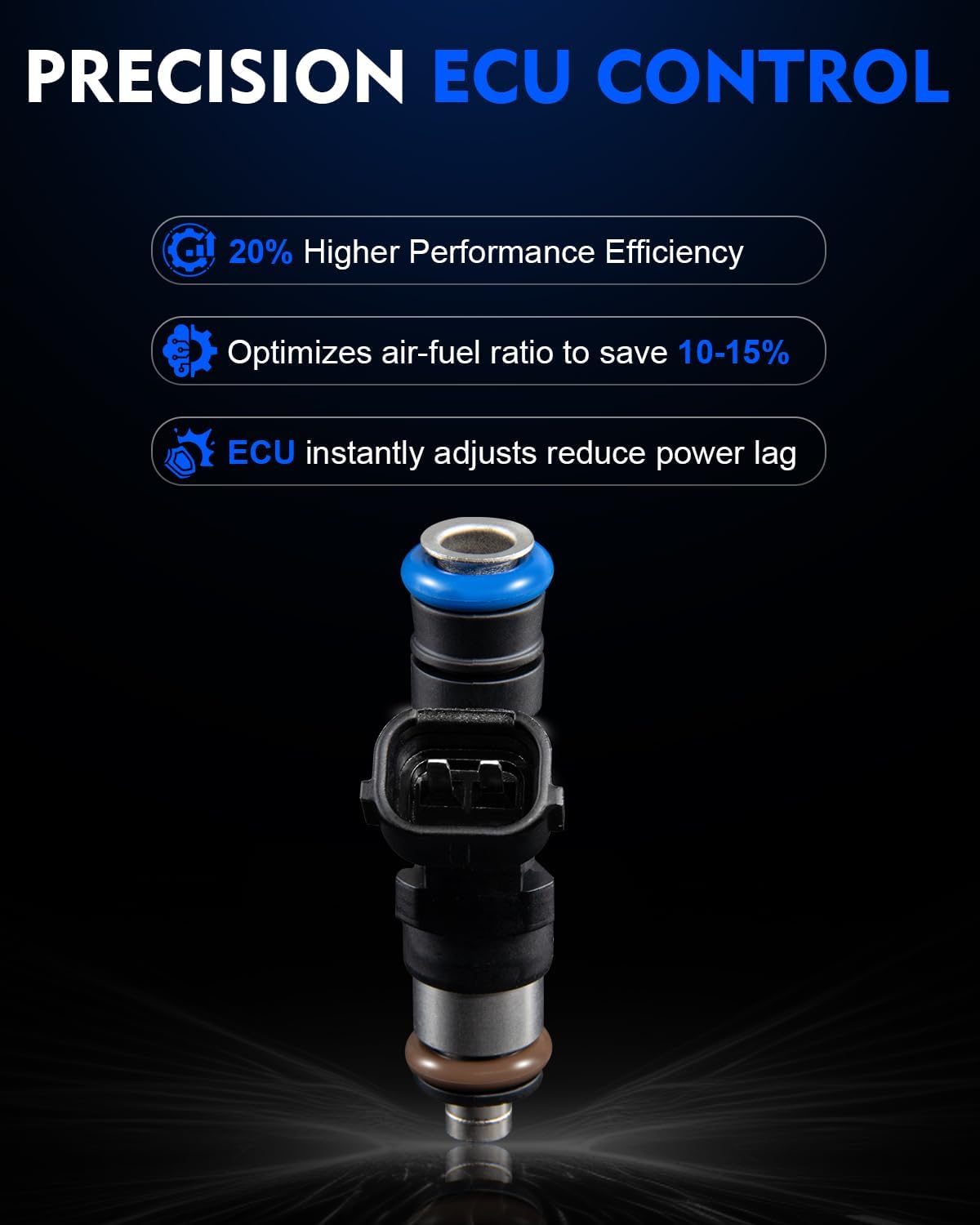 Upgraded 0280158007 Fuel Injectors Fits For:-Nissan Xterra Armada Pathfinder Armada Frontier Pathfinder Titan 4.0L 5.6L 2004 2005 2006 2007 2008 2009 2010 2011 2012 2013 2014 (8)