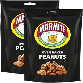 Peanut Snack Bundle with Marmite Oven Baked Peanuts 190g 2 Pack