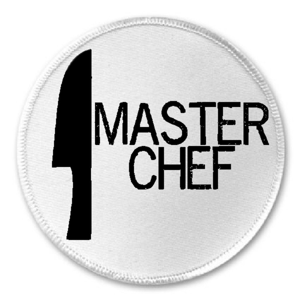 Master Chef - 3" Sew/Iron On Patch Cook Kitchen Cooking Funny Joke Humor