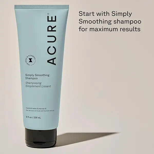 Acure Simply Smoothing Conditioner - Hydrating & Moisturizing Conditioner for Women & Men, Detangling & Softening for Dry, Frizzy, Damaged, Thin & Thick Hair, Sulfate & Paraben Free, Vegan - 8 fl oz 6