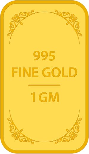 Muthoot Pappachan Swarnavarsham (995) Yellow Gold Bar 1 Gm