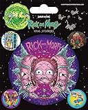 Rick and Morty - Adhesivo de vinilo con visiones psicodélicas de Pyramid International