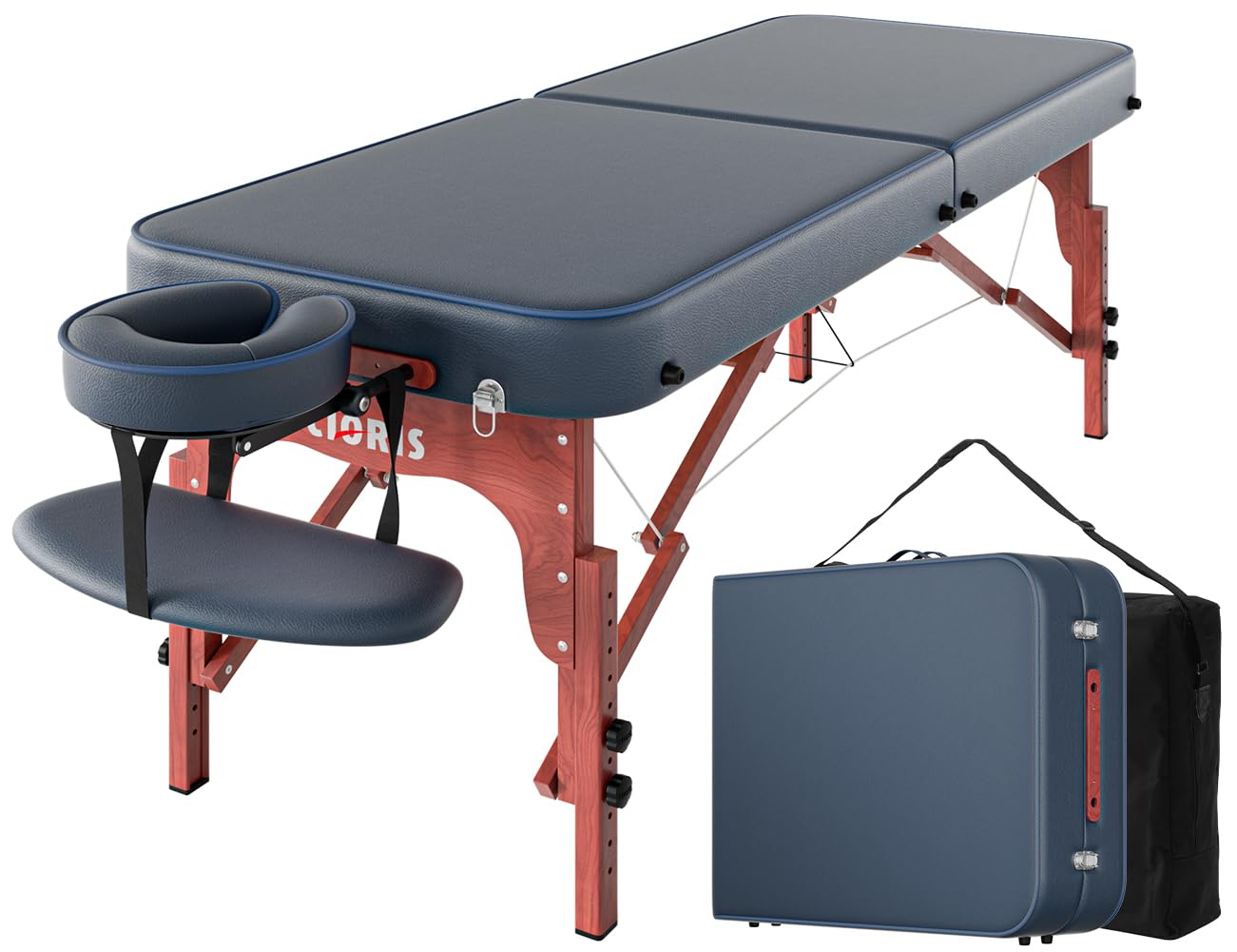 CLORIS 84" Professional Massage Table with Reinforced Wood, 1100LBS