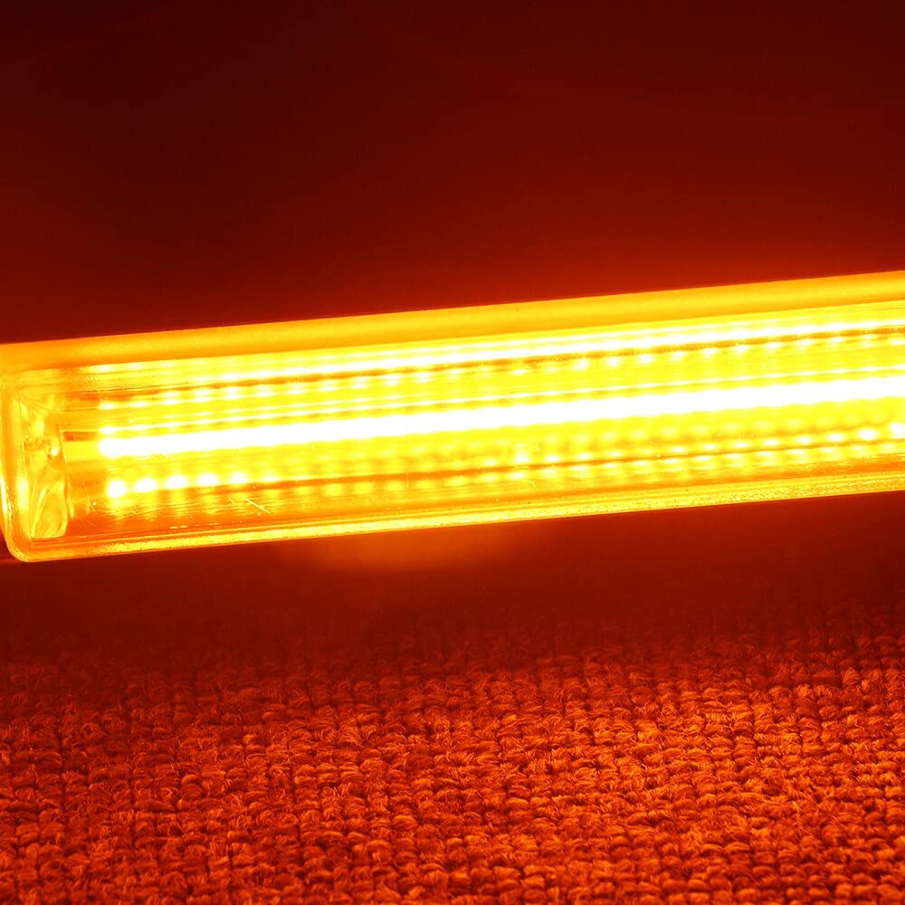 flexzon 60 cm 72 W kolba LED ostrzeżenie awaryjne niebezpieczeństwo lampa stroboskopowa bursztynowa