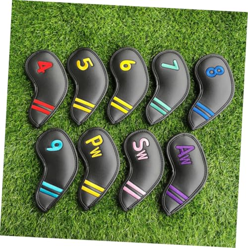 Housses de clubs de golf Cabilock : lot de 9 protections de putter et fers légères - 5
