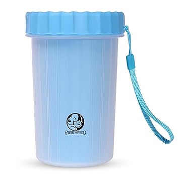 Foodie Puppies Foot Washing Cup, Pet Paw Cleaner Portable Dog Paw Washer with Soft Silicone Bristles for Quickly Cleaning Pets Muddy Feet - Color May Vary (Paw Cleaner - Large)