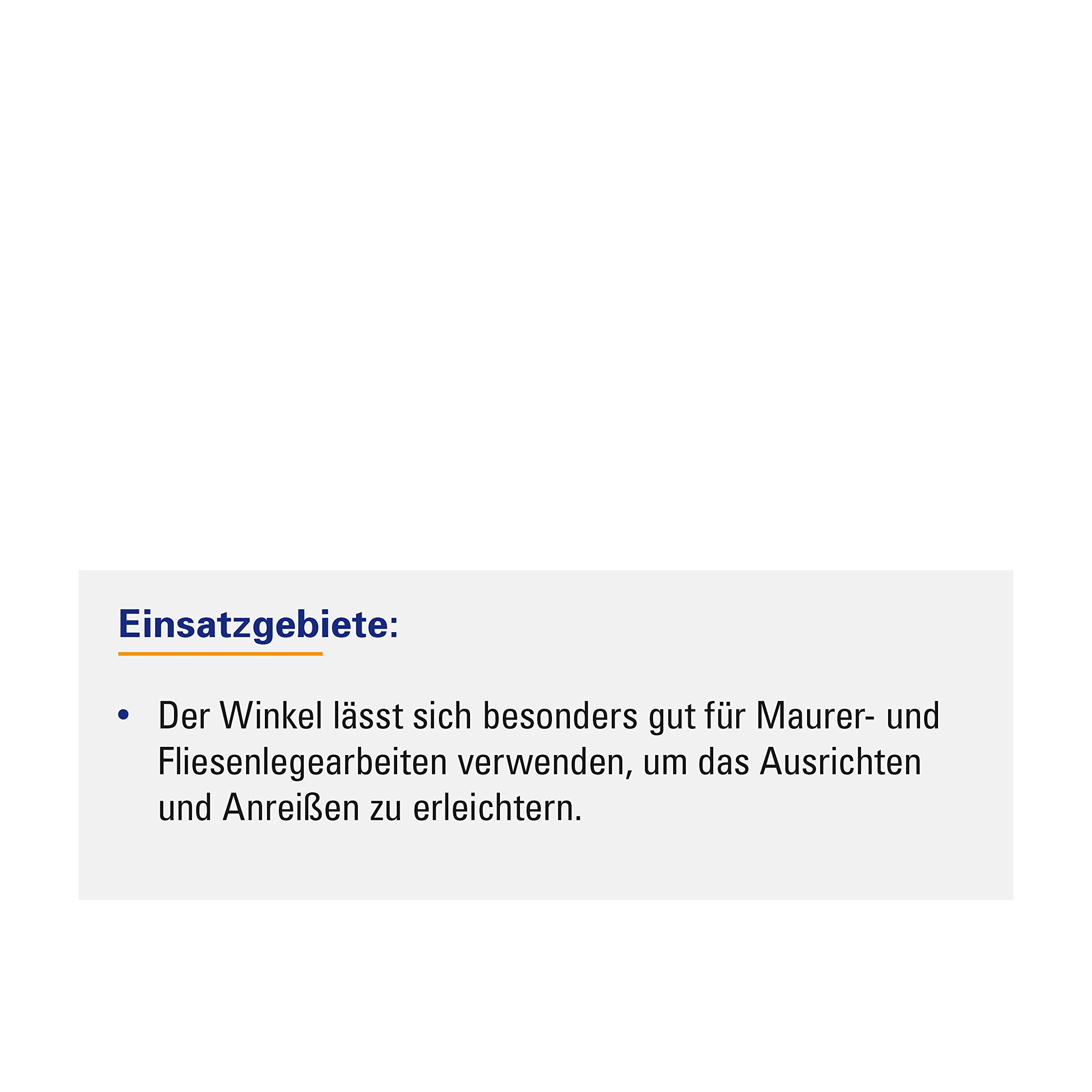 Karl Dahm Maurerwinkel ohne Anschlag, 1000mm I Flacher Metallwinkel für das Ausrichten und Anreißen von rechten Winkeln – 11282