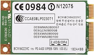 Placa de Rede Sem Fio Integrada, 2.4/5G Banda Dupla 300 Mbps Processamento de Dados Eficiente Mini Adaptador de Rede de Jogos PCI-E Placa WiFi para/Mac/Acer