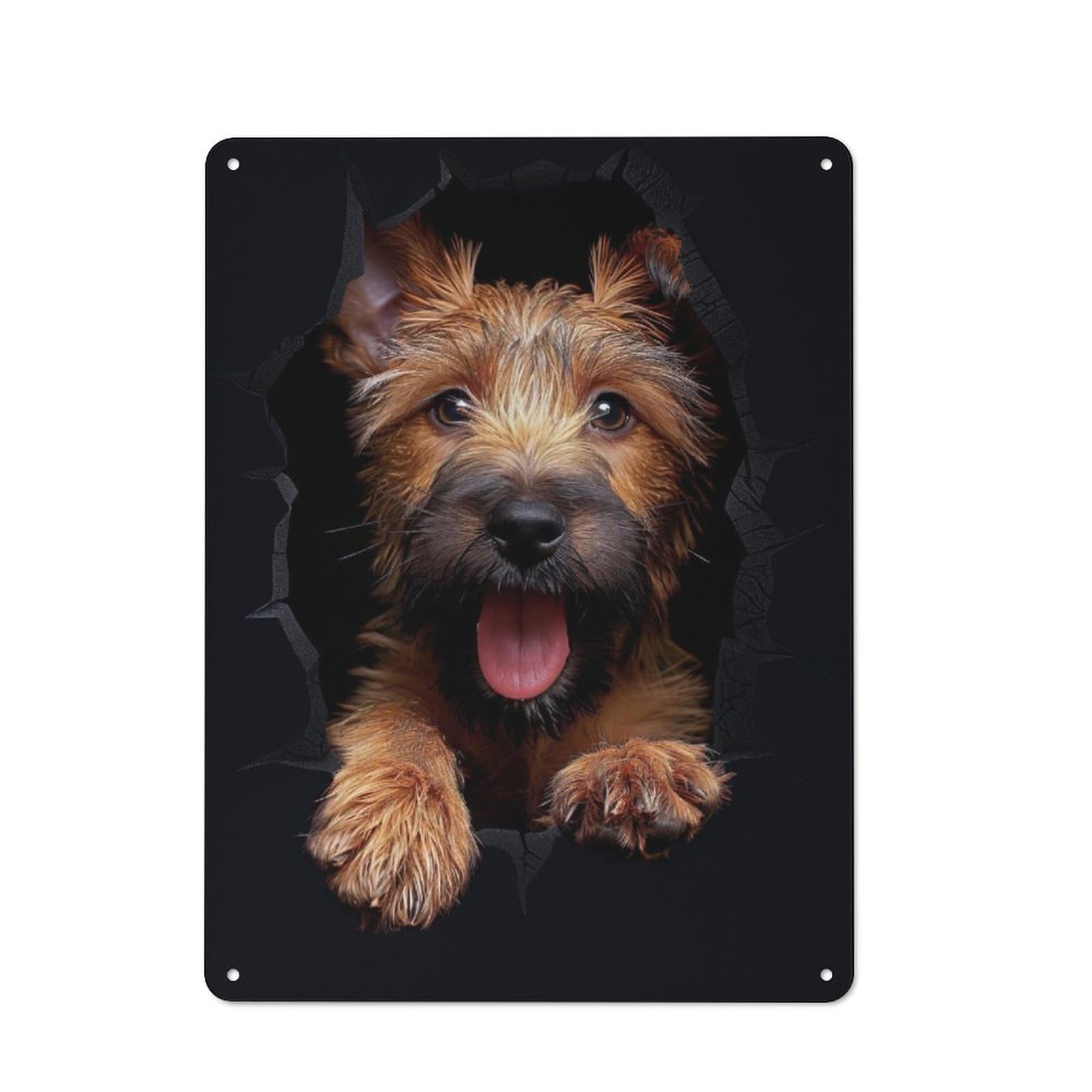 Junmoney Irish Terrier Tin Sign 40X30cm With For Home Bar Wall, Retro Decor, Suited To Home Bar Decor Fans